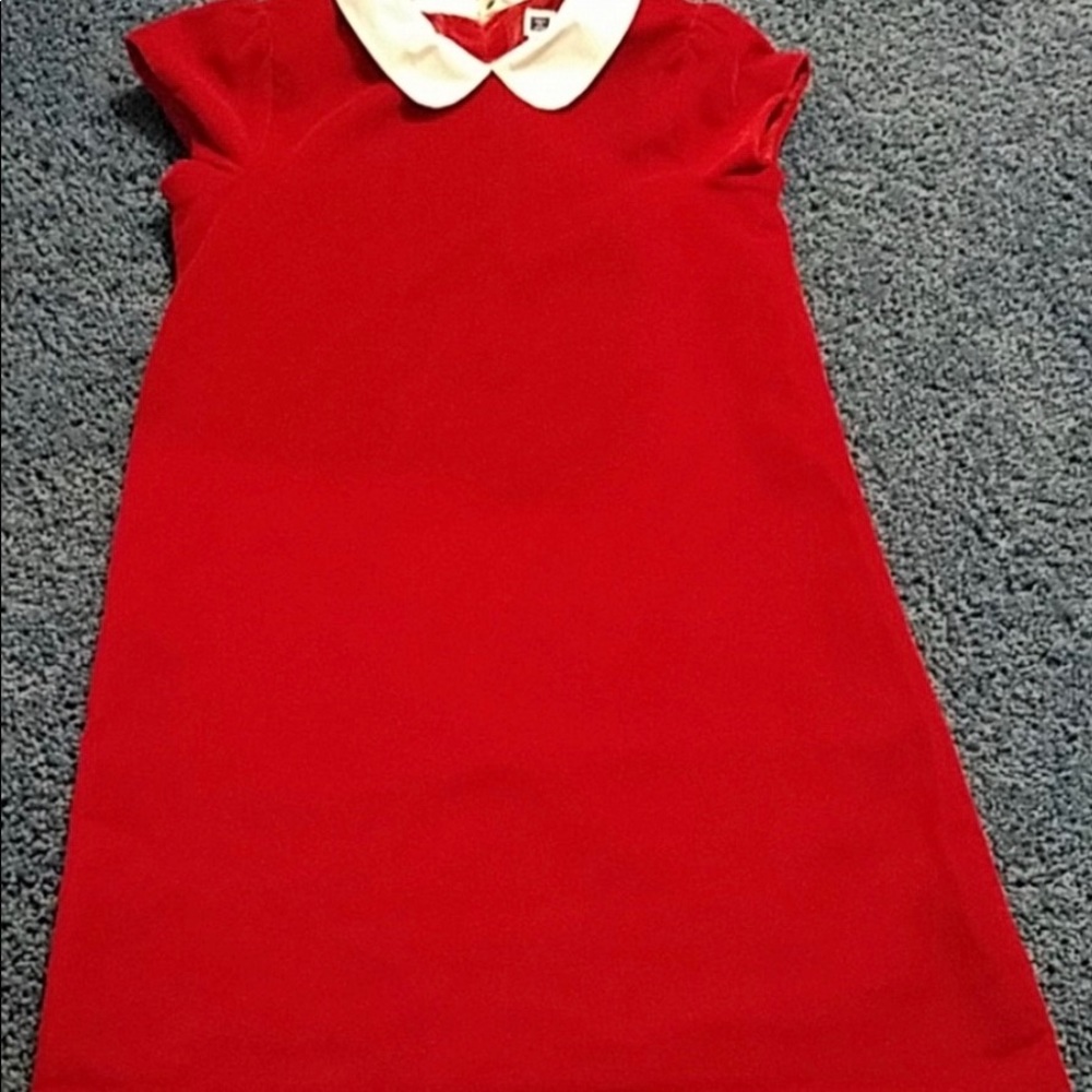 Janie and Jack Red Velvet Holiday Dress
